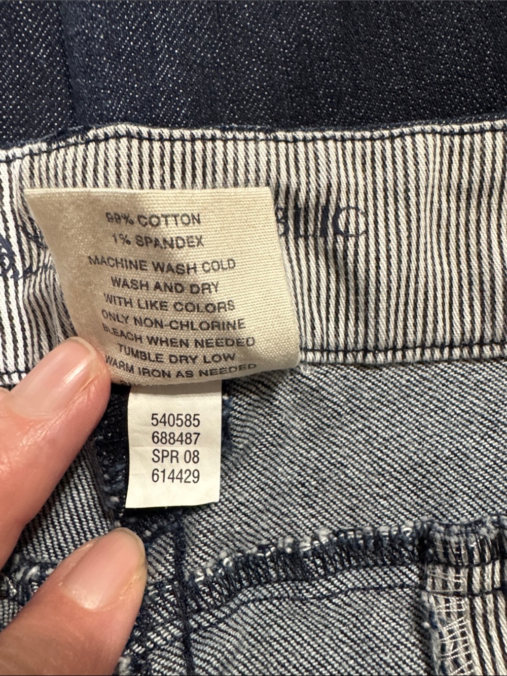 Woman’s Banana Republic Classic Trouser Dark Blue Jeans Size 14 - Picture 6 of 6